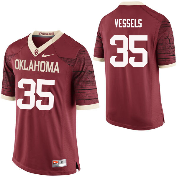 Oklahoma Sooners #35 Billy Vessels College Football Jerseys Limited-Crimson